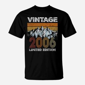 Vintage 2006 16Th Birthday 16 Years Old Gift Boy Girl T-Shirt | Crazezy CA