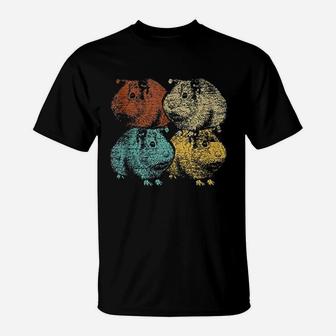 Vintage Animal Gifts Retro Guinea Pig T-Shirt | Crazezy