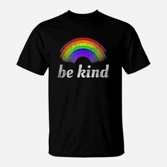 Vintage Be Kind Rainbow T-Shirt | Crazezy