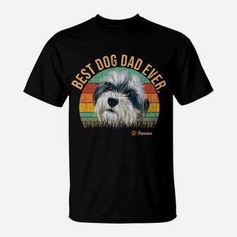 Vintage Best Havanese Dad Ever Father's Day Gift Dog Lover T-Shirt | Crazezy AU