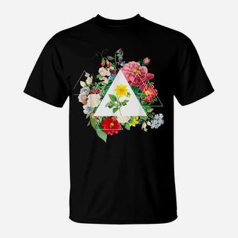 Vintage Botanical Beautiful Floral Flower Power T-Shirt | Crazezy DE