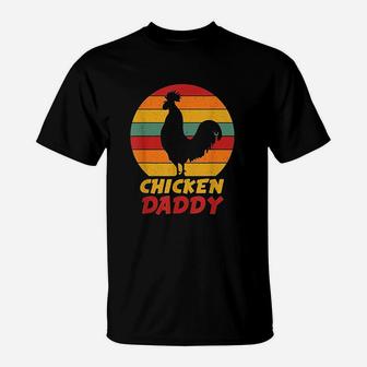 Vintage Chicken Daddy Farmer Country Farm Men Boys T-Shirt | Crazezy CA