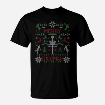 Vintage Funny Disc Golf Ugly Christmas Party Sweatshirt T-Shirt | Crazezy UK