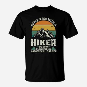 Vintage Hiking Shirt Men Hiker Outdoor Retro Camper T-Shirt | Crazezy