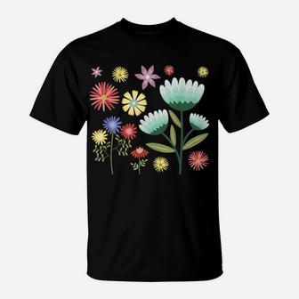 Vintage Inspired Botanical Flower T-Shirt | Crazezy