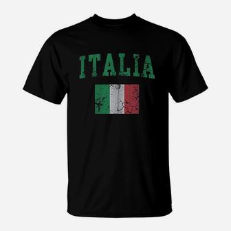 Vintage Italia Flag T-Shirt | Crazezy