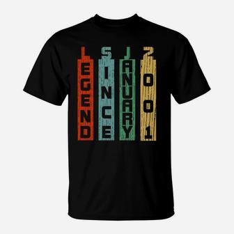 Vintage Legend 19 Years Old 19Th Birthday Gift January 2001 T-Shirt | Crazezy AU