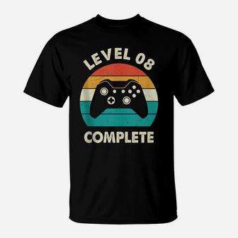 Vintage Level 8Th Complete 8 Year Wedding Anniversary Gift T-Shirt | Crazezy