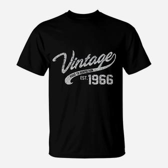 Vintage Made In 1966 55Th Birthday T-Shirt | Crazezy