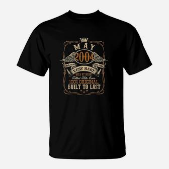 Vintage May 2004 17 Years Old 17Th Birthday Gift T-Shirt | Crazezy CA