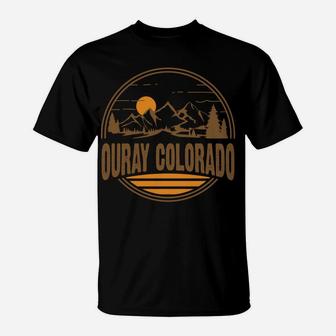 Vintage Ouray, Colorado Mountain Hiking Souvenir Print T-Shirt | Crazezy AU
