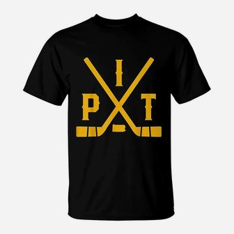 Vintage Pittsburgh Ice Hockey T-Shirt | Crazezy