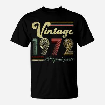 Vintage Retro 1972 50 Years Old 50Th Birthday Gift Men Women T-Shirt | Crazezy