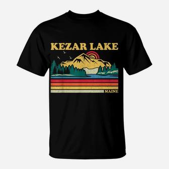 Vintage Retro Family Vacation Maine Kezar Lake T-Shirt | Crazezy CA