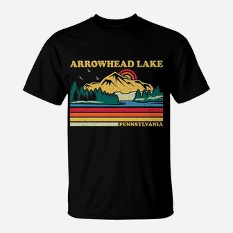Vintage Retro Family Vacation Pennsylvania Arrowhead Lake T-Shirt | Crazezy