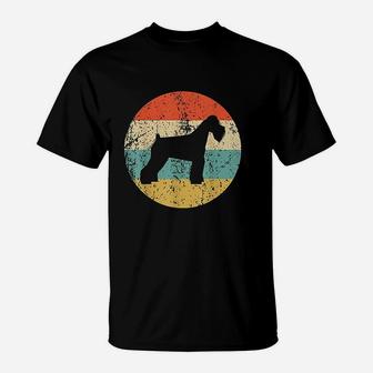 Vintage Retro Schnauzer Dog T-Shirt | Crazezy AU