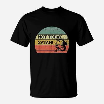 Vintage Retro Sunset Funny Not Today T-Shirt | Crazezy