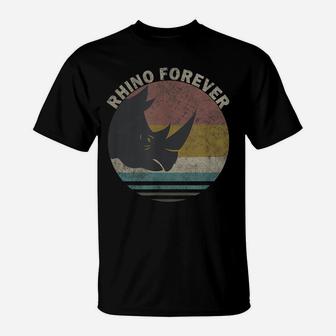 Vintage Rhino Gift Tee - Rhino Spirit Animal T-Shirt | Crazezy