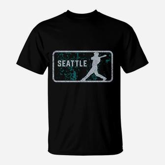 Vintage Seattle Baseball Player T-Shirt | Crazezy UK