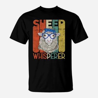 Vintage Sheep Farmer Retro Sheep Whisperer Sweatshirt T-Shirt | Crazezy CA