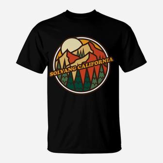 Vintage Solvang, California Mountain Hiking Souvenir Print T-Shirt | Crazezy DE