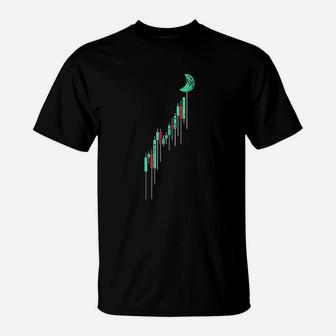 Vintage Stock Chart To The Moon T-Shirt | Crazezy AU