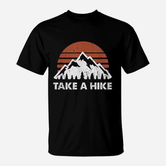 Vintage Take A Hike Outdoors Nature Hiking Lover T-Shirt | Crazezy DE