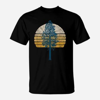 Vintage Tree & Sunset Distressed 80S Vibe Retro T-Shirt | Crazezy UK