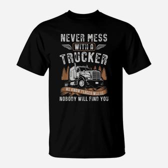 Vintage Trucker Shirt For Men Truck Driving Gift Truck Lover T-Shirt | Crazezy