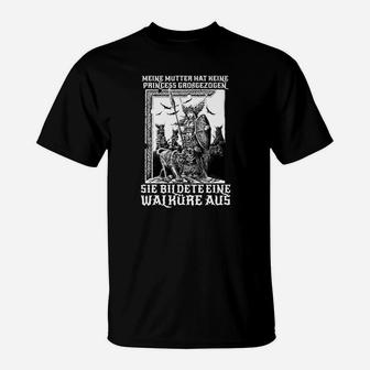 Walküren-Kriegerin T-Shirt – Design Inspiriert von Nordischer Mythologie - Seseable
