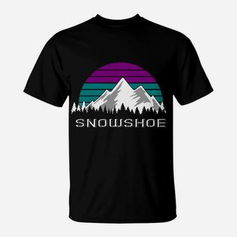 West Virginia Skiing Trip 70S 80S Retro Style Ski Snowshoe T-Shirt | Crazezy AU