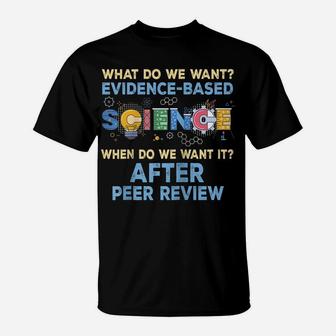 What Do We Want Evidence-Based Science After Peer Review Raglan Baseball Tee T-Shirt | Crazezy AU