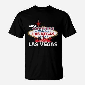 What Happens In Las Vegas Stays In Vegas Cool T-Shirt - Thegiftio UK