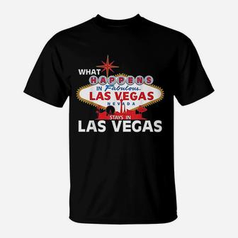 What Happens In Las Vegas Stays In Vegas T-Shirt - Thegiftio UK