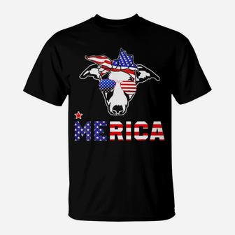 Whippet Merica 4Th Of July Dog Gift Puppy T-Shirt - Monsterry