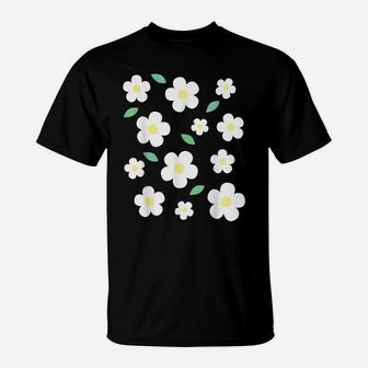 White Flower Pastel Kawaii Cute Cottagecore Aesthetic T-Shirt | Crazezy CA