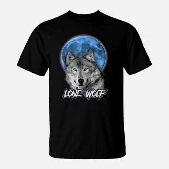 Wolf And Moon T-Shirt | Crazezy