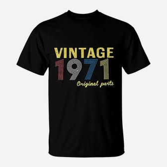 Women Vintage 1971 Original Part T-Shirt | Crazezy