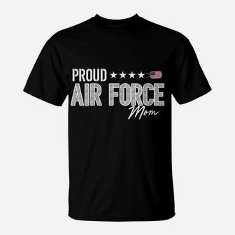 Womens Abu Proud Air Force Mom For Mothers Of Airmen T-Shirt | Crazezy UK