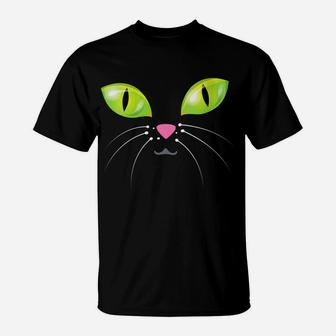 Womens Cat Face Clothing - Cat T-Shirt | Crazezy