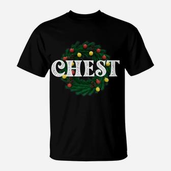 Womens Chest Nuts Matching Chestnuts Christmas Couples Women T-Shirt | Crazezy UK