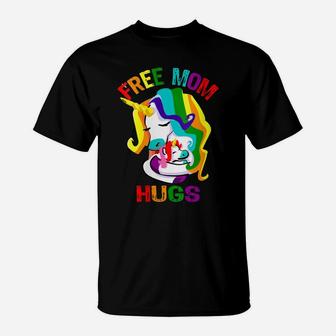 Womens Free Mom Hugs Lgbt Gay Pride T-Shirt | Crazezy CA