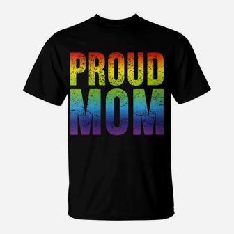 Womens Gay Pride Proud Mom Tshirt Lgbt Parent Mother T-Shirt | Crazezy