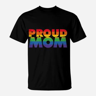 Womens Gay Pride Shirt Proud Mom Lgbt Parent T-Shirt Father's Day T-Shirt | Crazezy