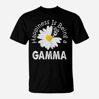 Womens Happiness Is Being A Gamma Costume Daisy Flower Gift T-Shirt | Crazezy DE