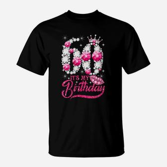 Womens It's My 60Th Birthday Queen 60 Years Old Shoes Crown Diamond T-Shirt | Crazezy AU