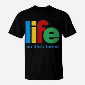 Womens Life On Life's Terms Sobriety Recovery Funny Aa Na Gift T-Shirt | Crazezy AU
