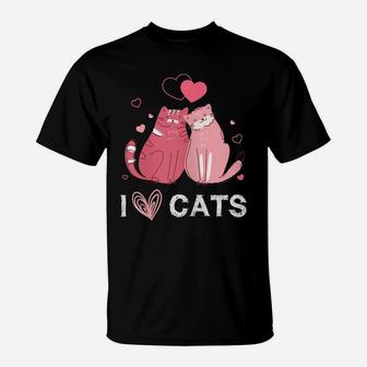 Womens Love Kittens Cat Lovers Apparel T-Shirt | Crazezy