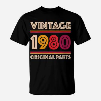 Womens Made In 1980 39 Years Old Gift Vintage 39Th Birthday T-Shirt | Crazezy CA