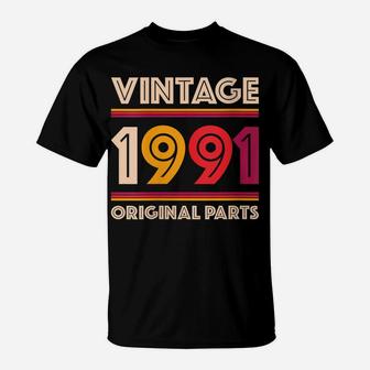 Womens Made In 1991 28 Years Old Gift Vintage 28Th Birthday T-Shirt | Crazezy